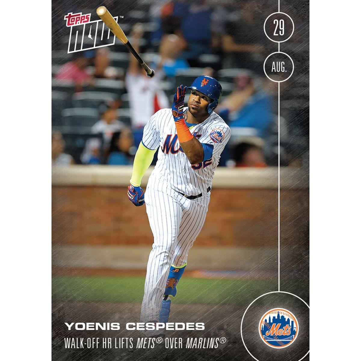 MLB NY Mets Yoenis Cespedes #405 Topps NOW Trading Card