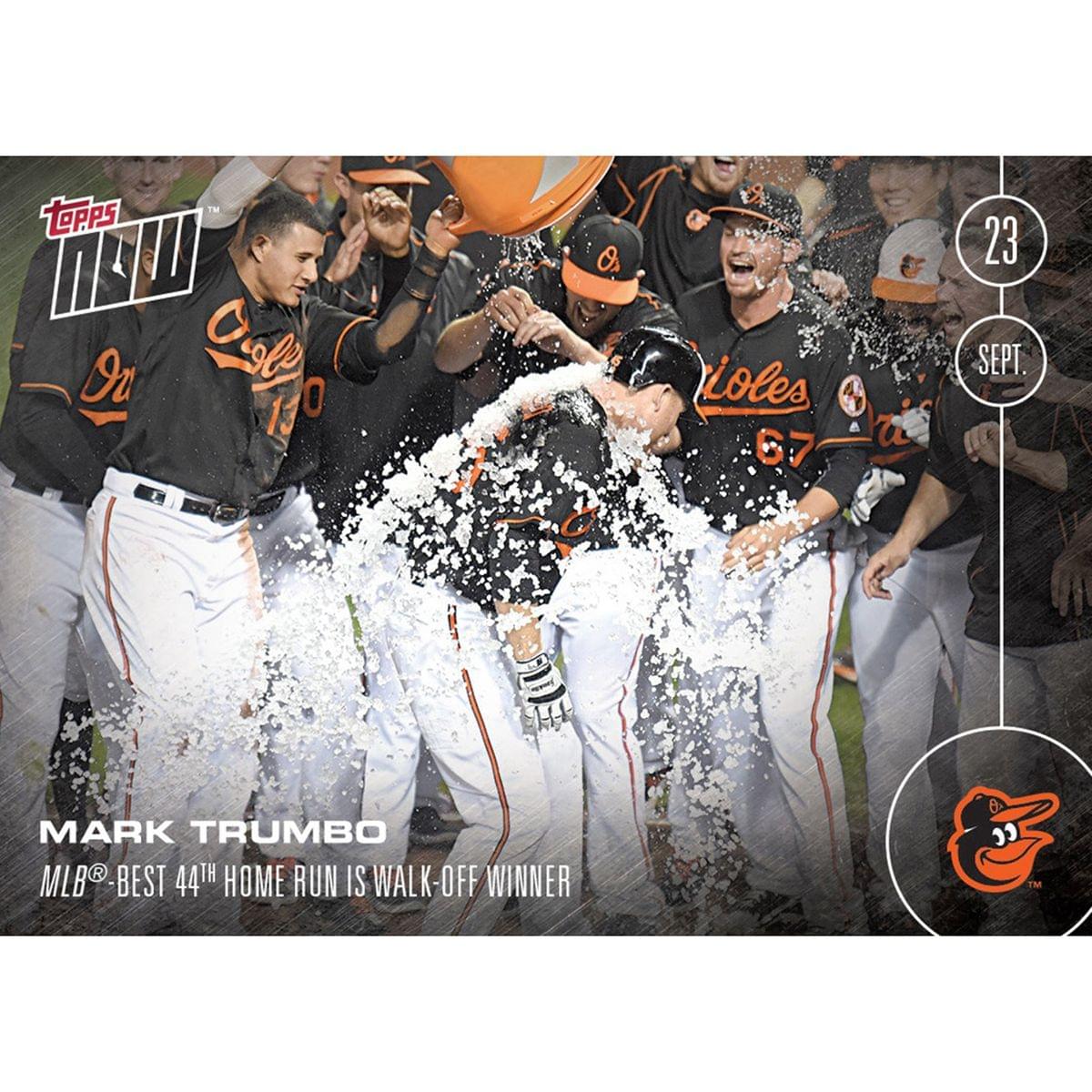 MLB Baltimore Orioles Mark Trumbo #494 Topps NOW Trading Card