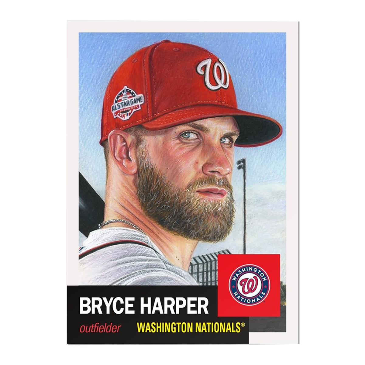 Washington Nationals #13 Bryce Harper MLB Topps Living Set Card