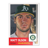 Oakland Athletics #21 Matt Olson MLB Topps Living Set Card