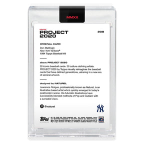 Topps PROJECT 2020 Card 208 - 1984 Don Mattingly by Naturel