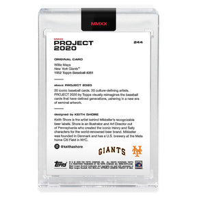 Topps PROJECT 2020 Card 244 - 1952 Willie Mays by Keith Shore