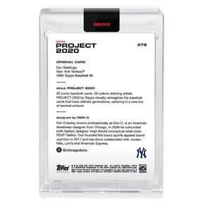 Topps PROJECT 2020 Card 278 - 1984 Don Mattingly by Don C
