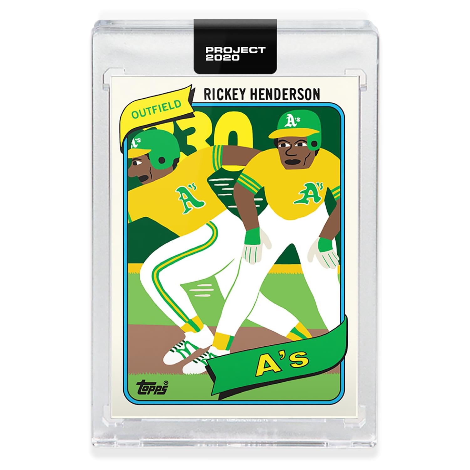 Topps PROJECT 2020 Card 326 - 1980 Rickey Henderson by Keith Shore