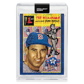 Topps PROJECT 2020 Card 345 - 1954 Ted Williams by Gregory Siff