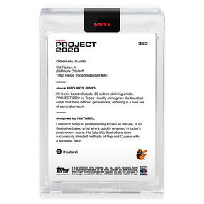 Topps PROJECT 2020 Card 393 - 1982 Cal Ripken Jr. by Naturel