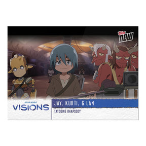 Star Wars Visions 2021 TOPPS NOW 5-Card Pack | Tatooine Rhapsody