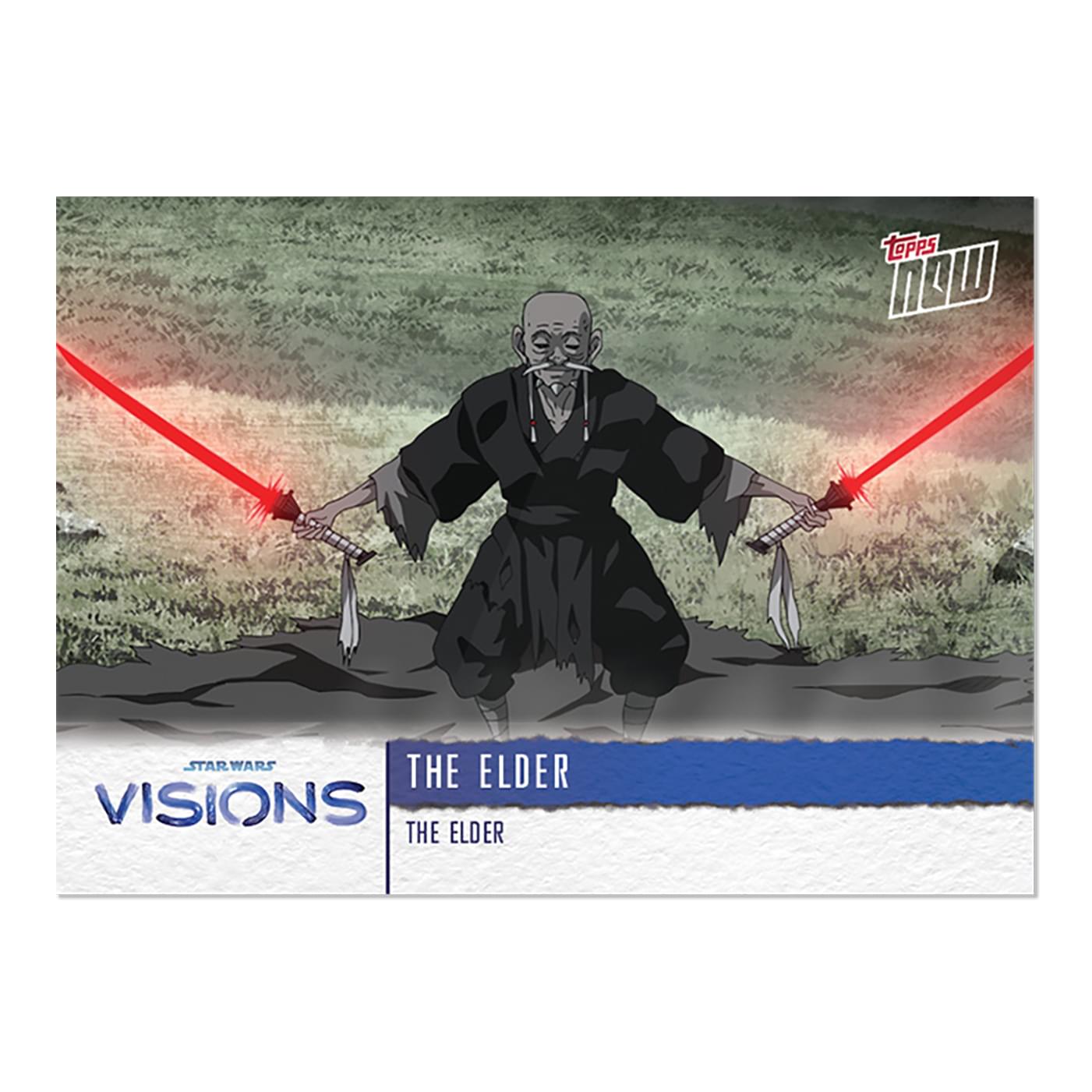 Star Wars Visions 2021 TOPPS NOW 5-Card Pack | The Elder