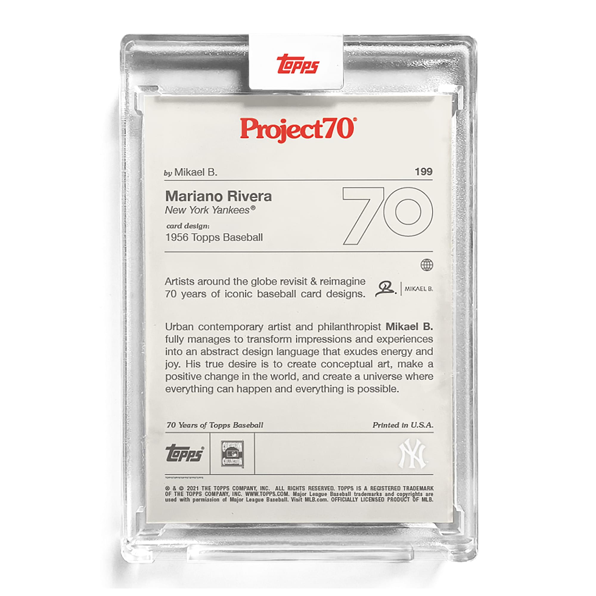 MLB Topps Project70 Card 199 | 1956 Mariano Rivera by Mikael B