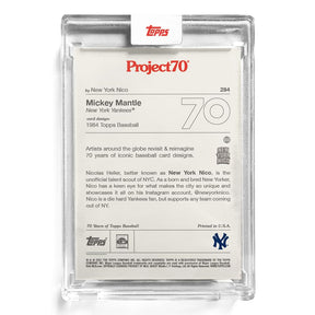 MLB Topps Project70 Card 284 | 1984 Mickey Mantle by New York Nico