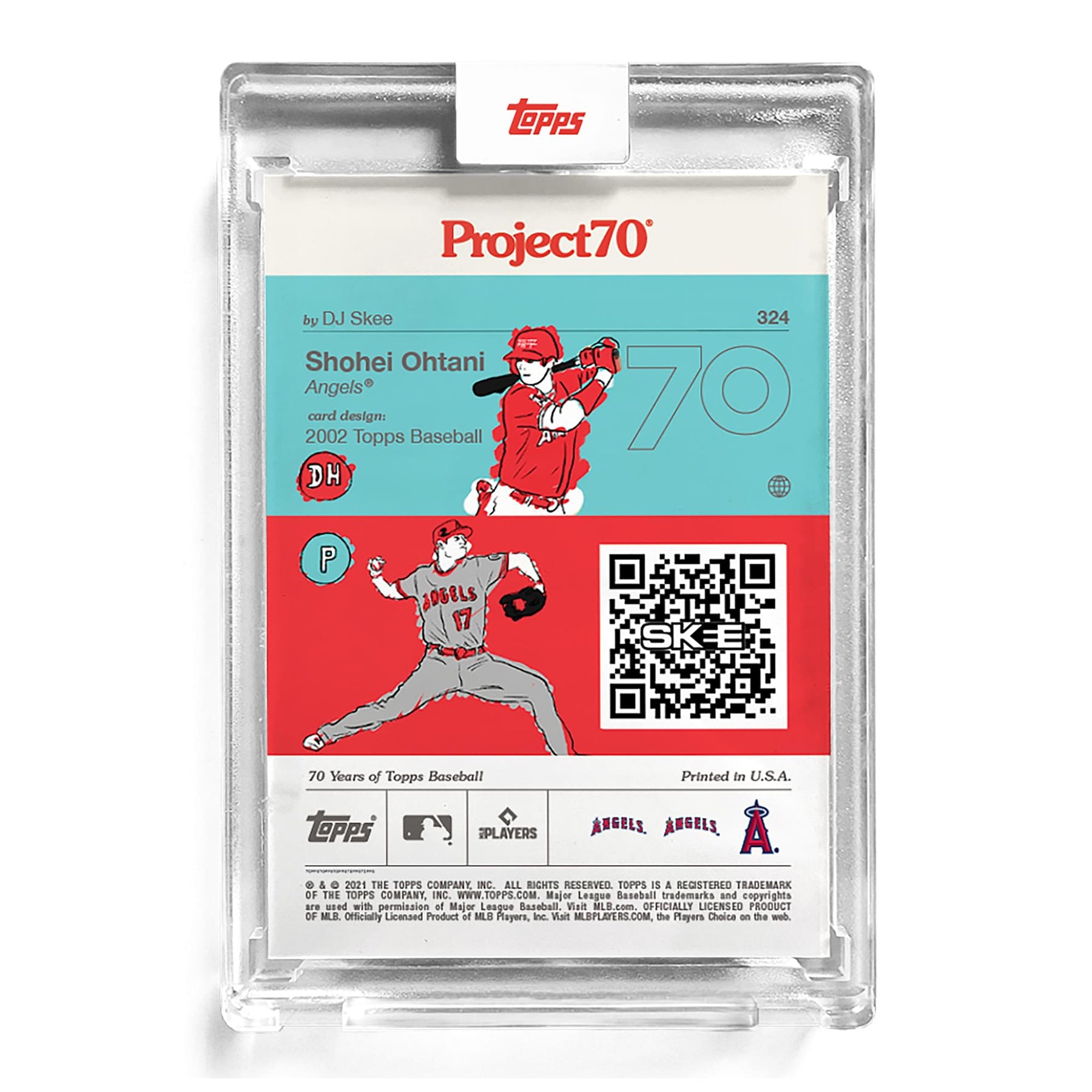 MLB Topps Project70 Card 324 | 1957 Shohei Ohtani by DJ Skee