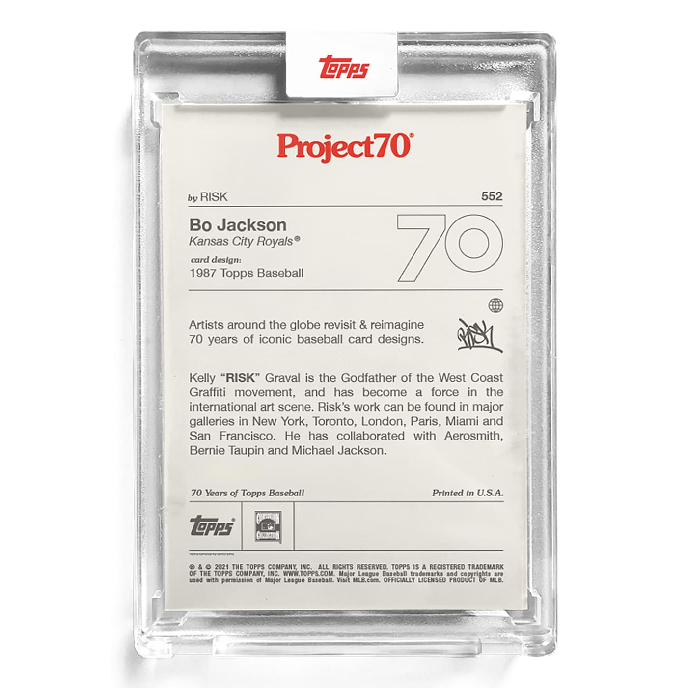 Topps Project70 Card 552 | Bo Jackson by RISK