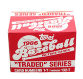 MLB 1986 Topps Baseball Traded Series - Set of 132 Cards