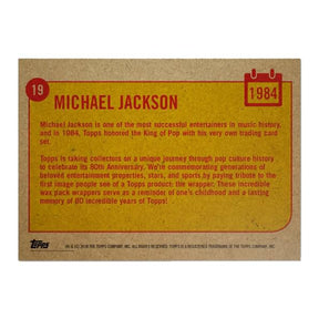 Michael Jackson 1984 Topps 80th Anniversary Wrapper Art Card #19