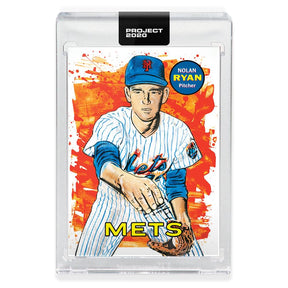 Topps PROJECT 2020 Card 18 - 1969 Nolan Ryan by Blake Jamieson Includes 1 - 2.5"x3.5" trading card encased in one-touch magnetic case