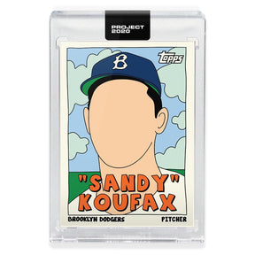 Topps PROJECT 2020 Card 76 - 1955 Sandy Koufax by Fucci