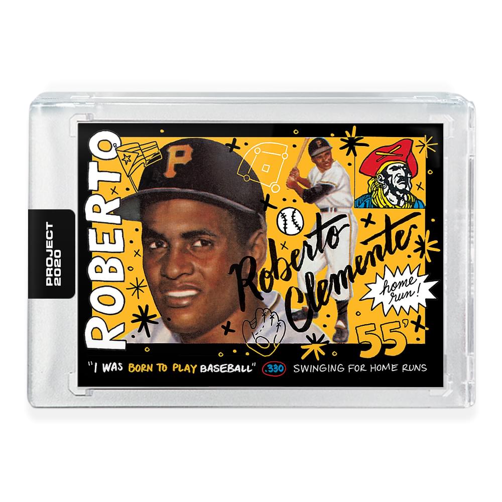 Topps PROJECT 2020 Card 110 - 1955 Roberto Clemente by Sophia Chang