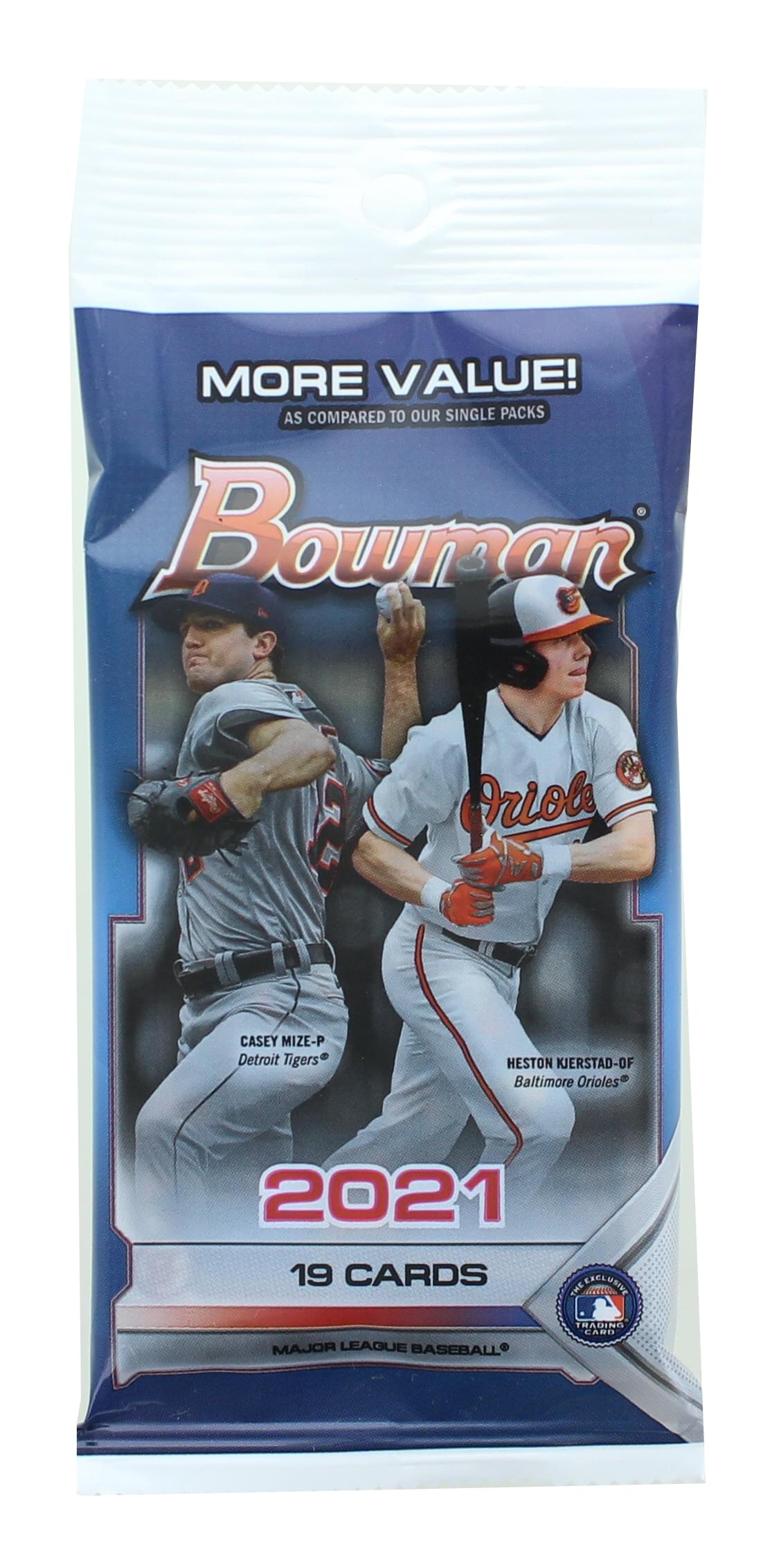 MLB 2021 Bowman Baseball Fat Pack  | 9 Base Cards and 10 Prospect Cards