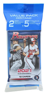 MLB 2021 Bowman Baseball Value Pack | 12 Cards Per Pack