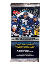 2021-22 Topps NHL Sticker Collection Box | 50 Pack Box