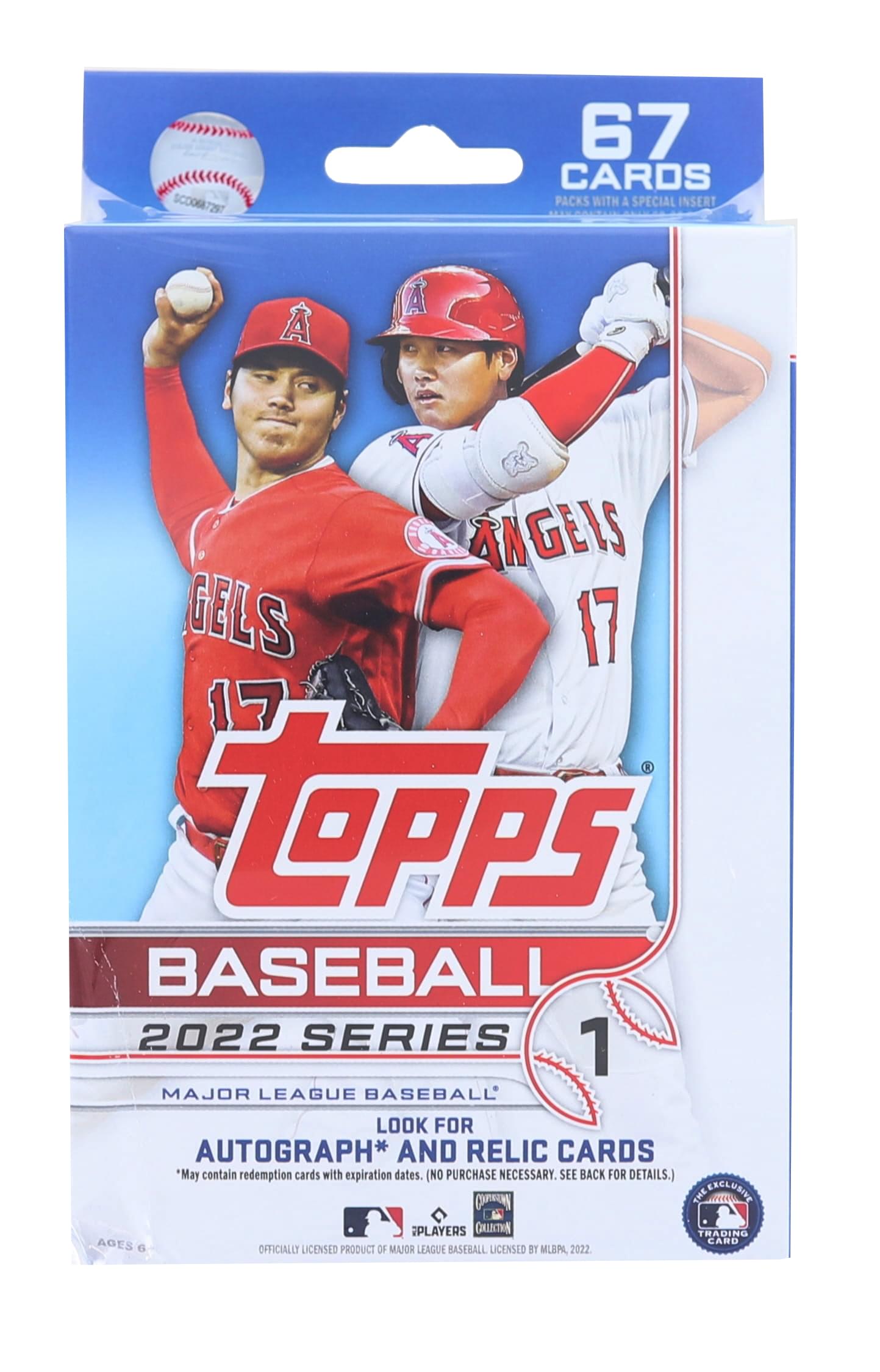 2022 Topps Baseball Series 1 Hanger Pack | 67 Cards