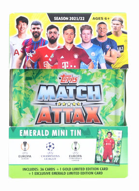 2021/22 Topps UEFA Champions League Attax Mini Tin | 36 Cards + Emerald