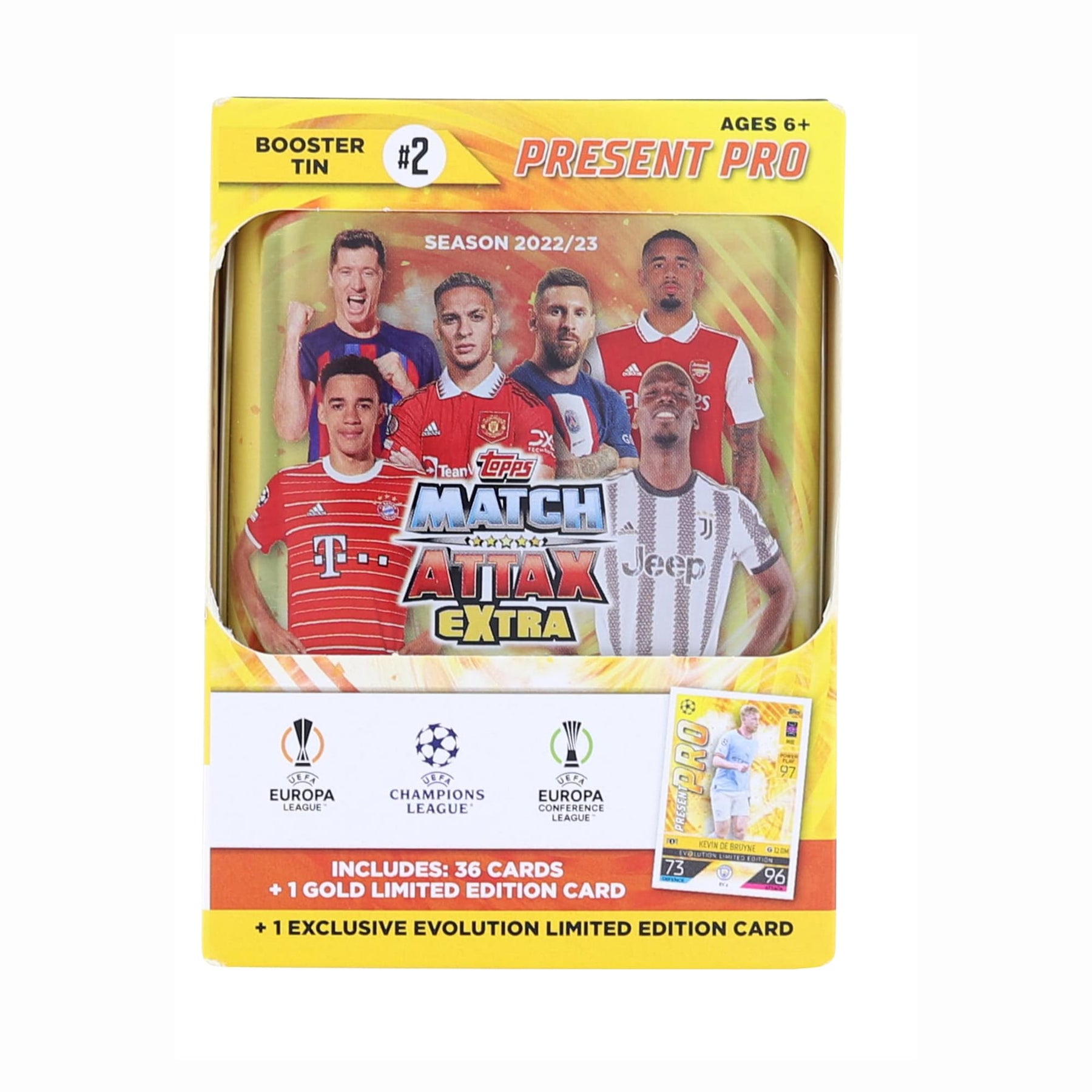 UEFA 2022/23 Topps Match Attax Tin | Present Pro | Free Shipping UEFA 2022/23 Topps Match Attax Tin | Present Pro | Free Shipping