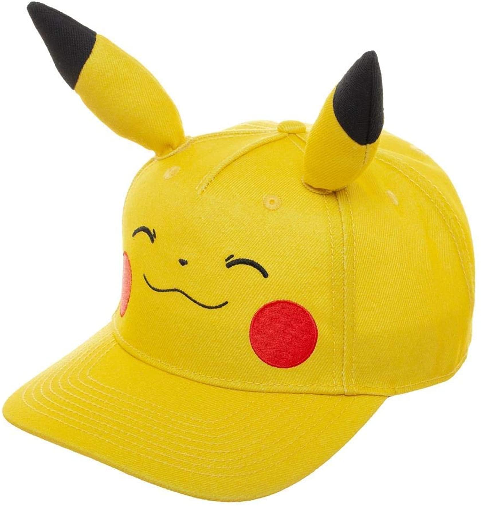 Pokemon Pikachu Big Face Youth Snapback Hat