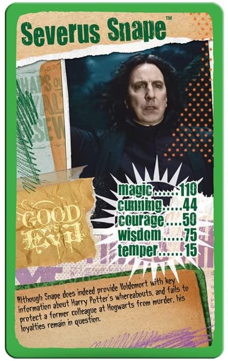 Harry Potter and the Deathly Hallows Part 1 Top Trumps Card Game