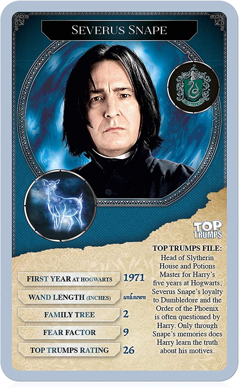 Harry Potter Witches and Wizards Top Trumps Card Game