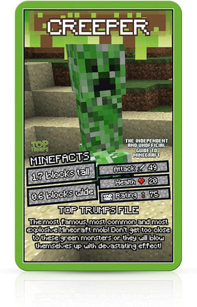Minecraft Top Trumps Card Game