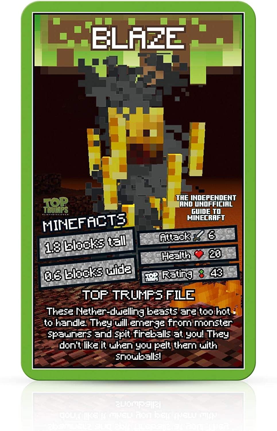 Minecraft Top Trumps Card Game