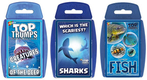 Sea Life Top Trumps Card Game Bundle | Fish | Sharks | Creatures of the Deep