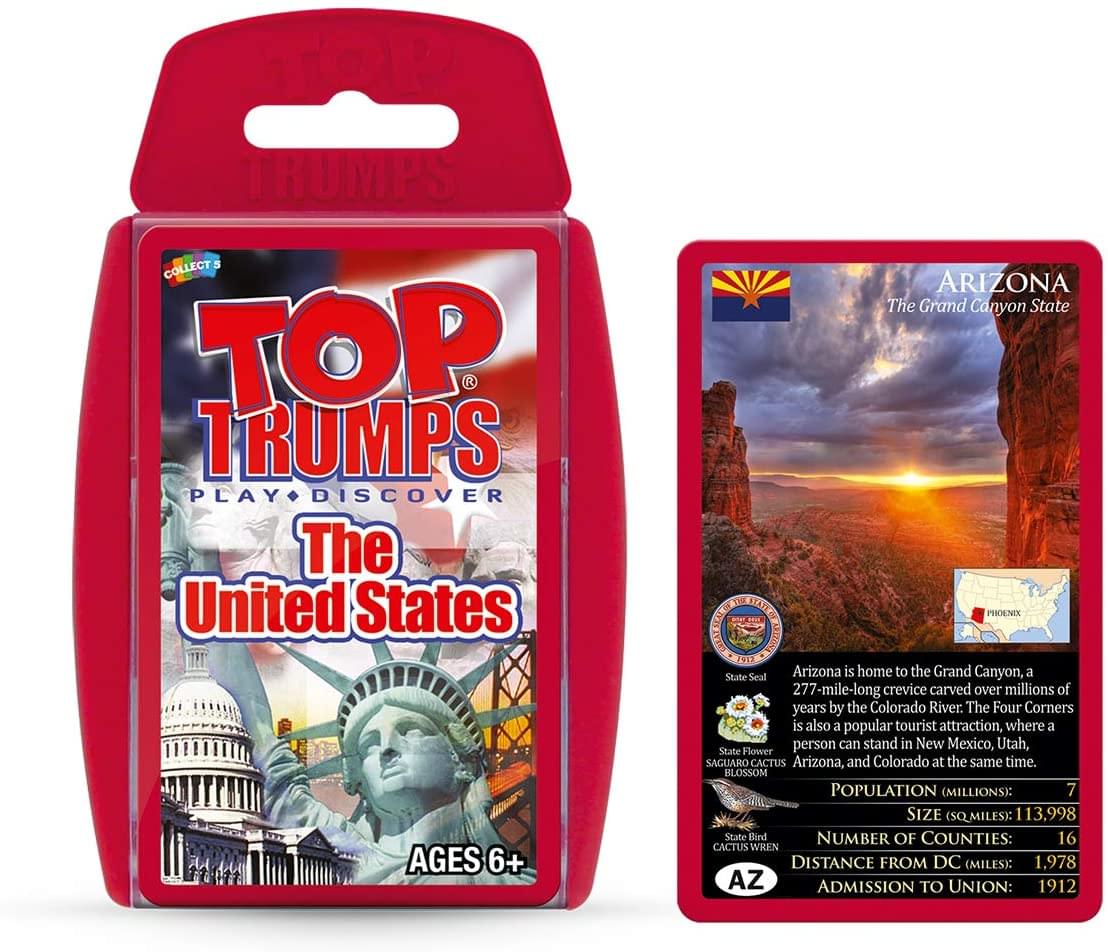 Red White & Blue Top Trumps Card Game Bundle | USA | Presidents | Washington DC