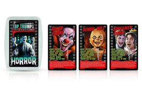 Horror 2020 Top Trumps Card Game w/ Glow In The Dark Case