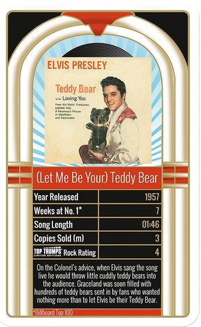 Elvis Presley Top 30 Top Trumps Card Game