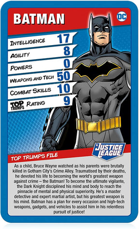 DC Justice League Top Trumps Card Game