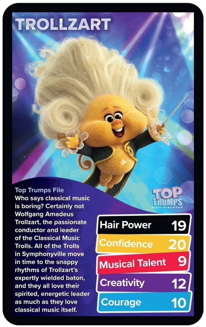 Trolls World Tour Top Trumps Card Game