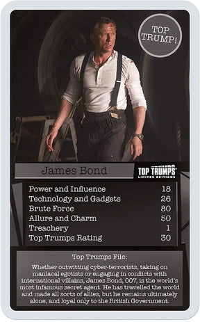 James Bond Every Assignment Top Trumps Card Game