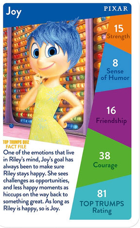 Disney Pixar Top Trumps Card Game