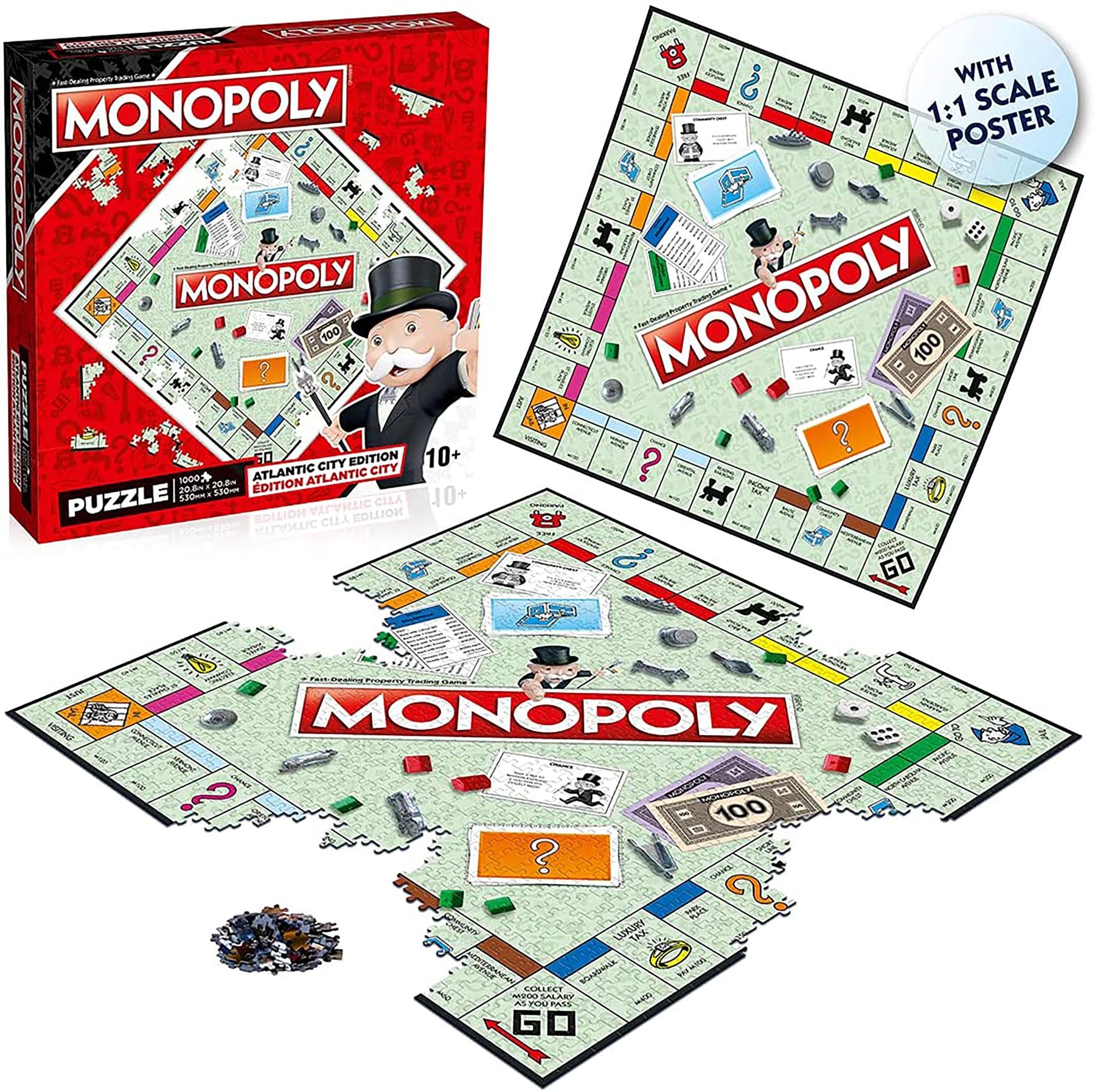 Monopoly Board Game 1000 Piece Jigsaw Puzzle