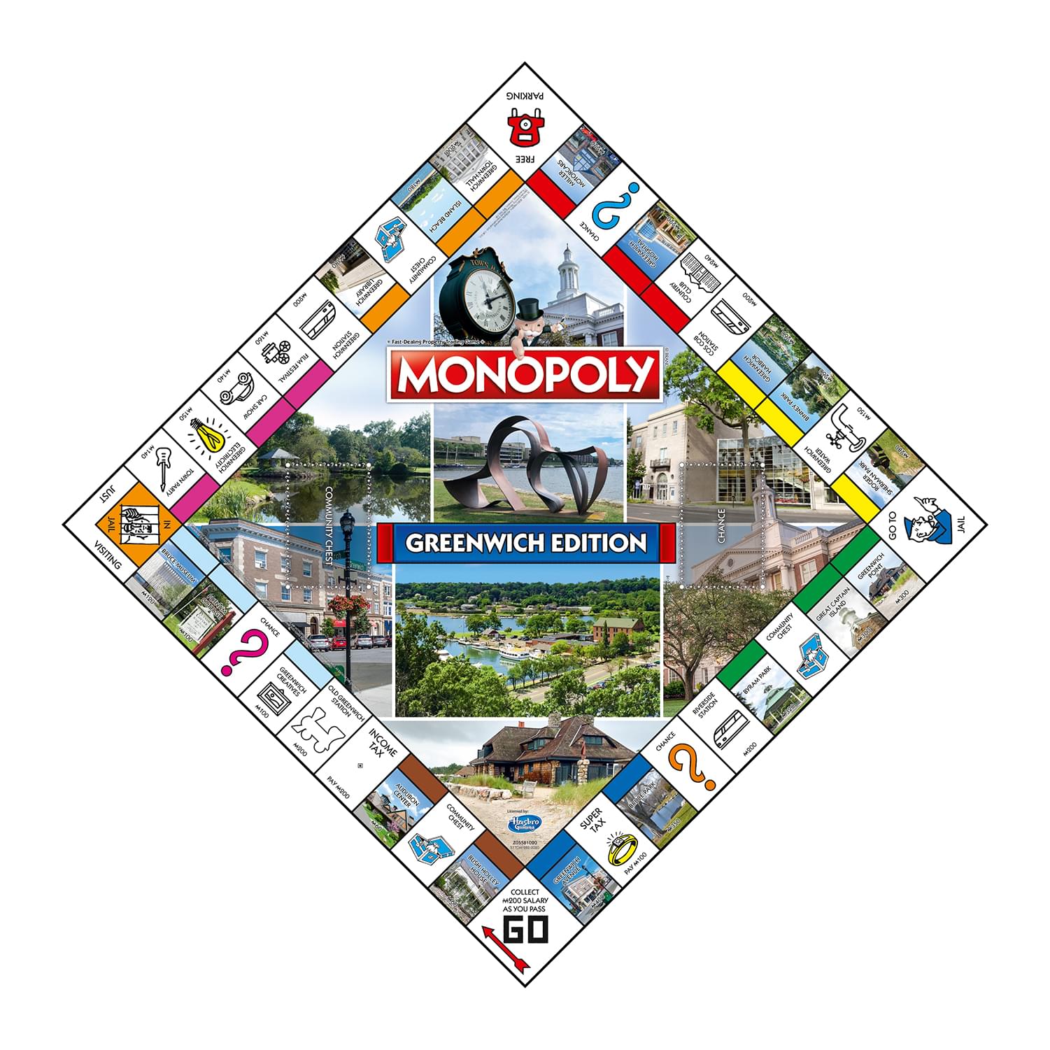 Monopoly Greenwich Edition Family Board Game | 2-6 Players
