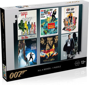 James Bond 007 All Six Bonds 1000 Piece Jigsaw Puzzle
