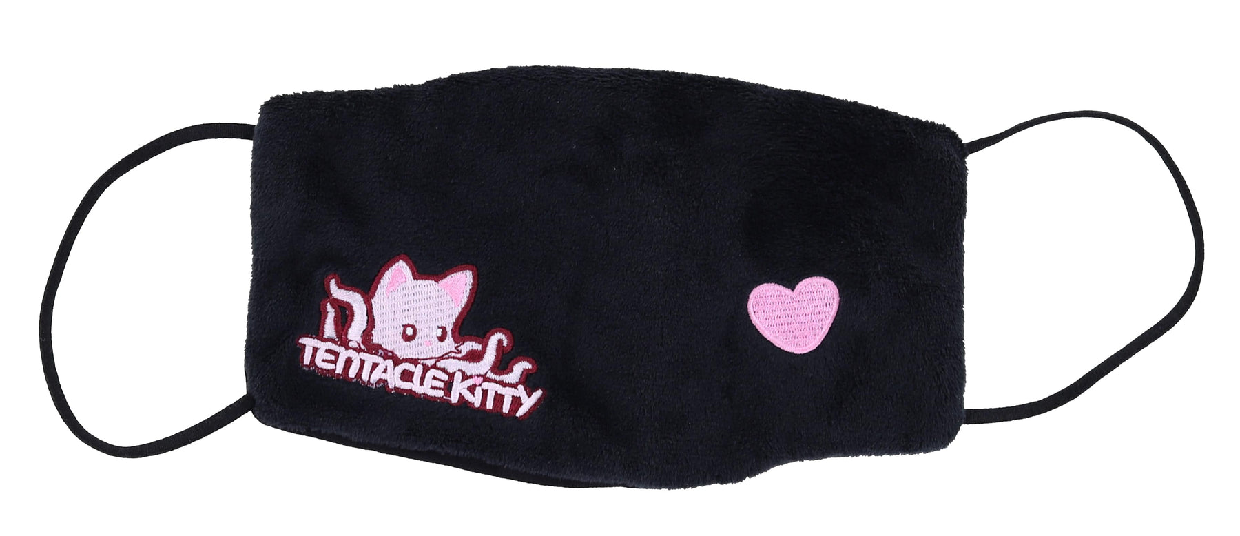 Tentacle Kitty Childrens Cotton Face Mask | Black