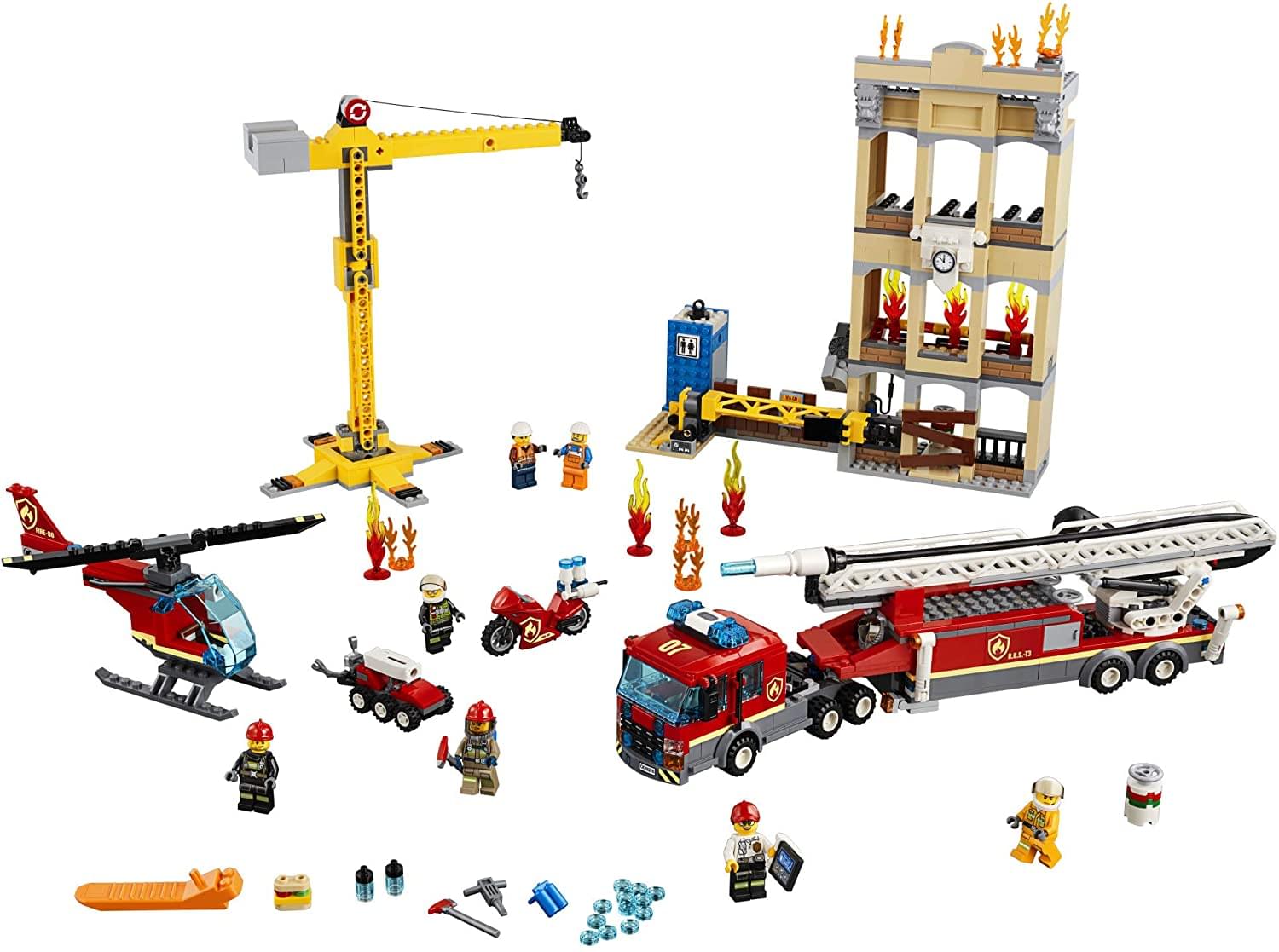 LEGO City 60216 Downtown Fire Brigade 943 Pieces Building Set