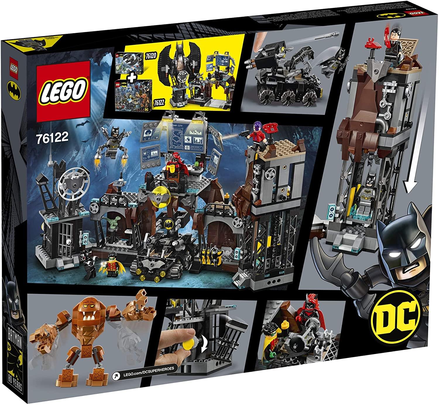 LEGO DC Batman 76122 Batcave Clayface Invasion 1037 Piece Building Set