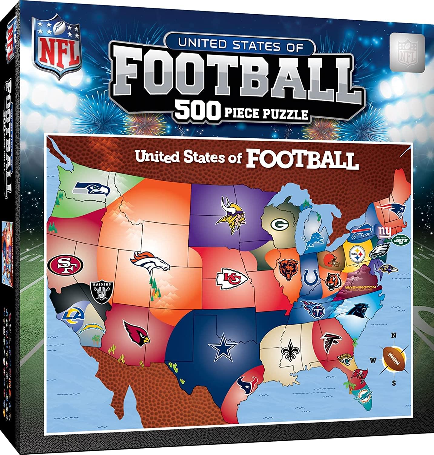 United States of Football 500 Piece Jigsaw Puzzle