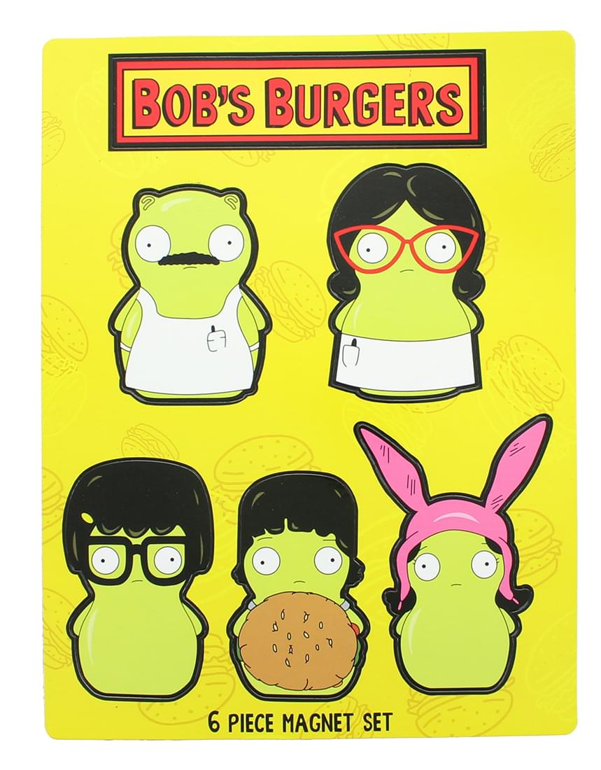 Bob's Burgers Kuchi Kopi Family 6-Piece Magnet Set