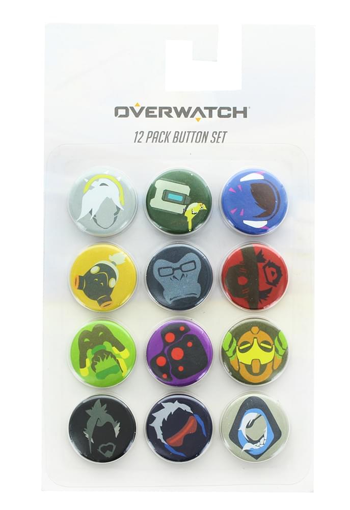 Overwatch 12 Piece Mini Button Set - Assorted