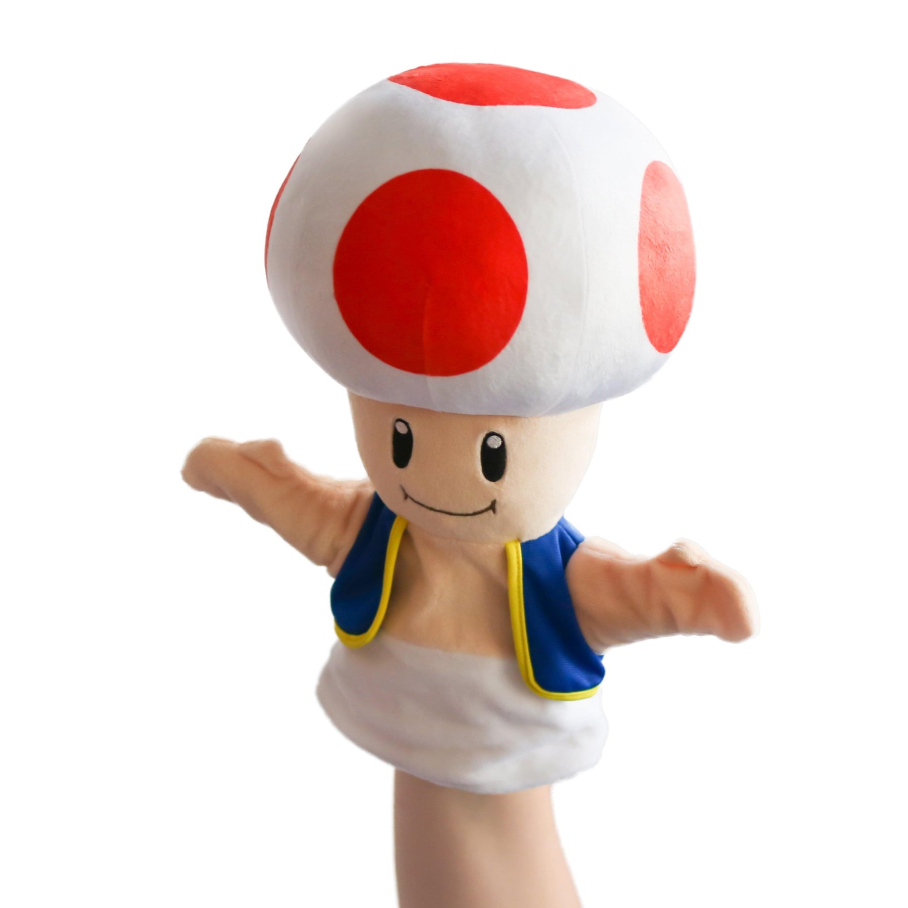Super Mario 10 Inch Plush Hand Puppet | Toad